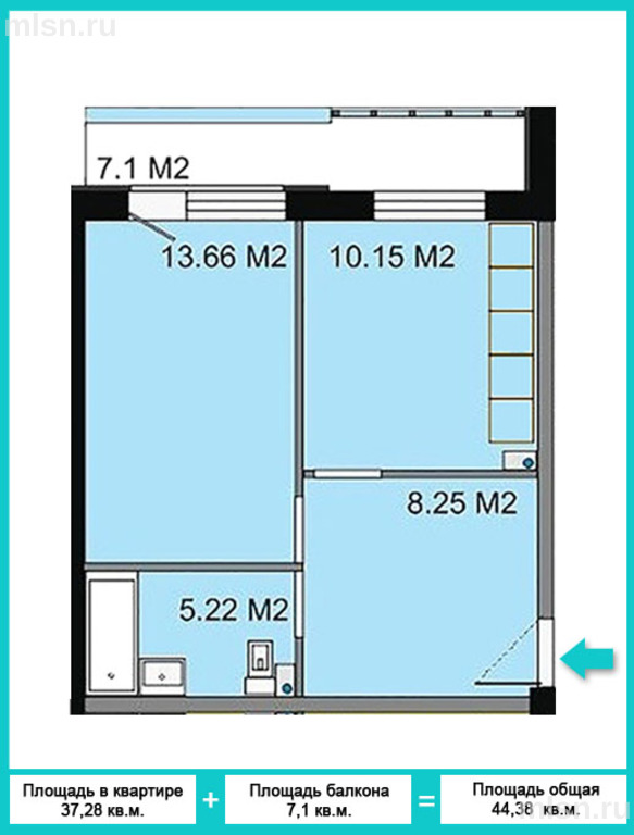 Продам квартиру 1-к квартира 45 м? на 3 этаже 5-этажного бло.